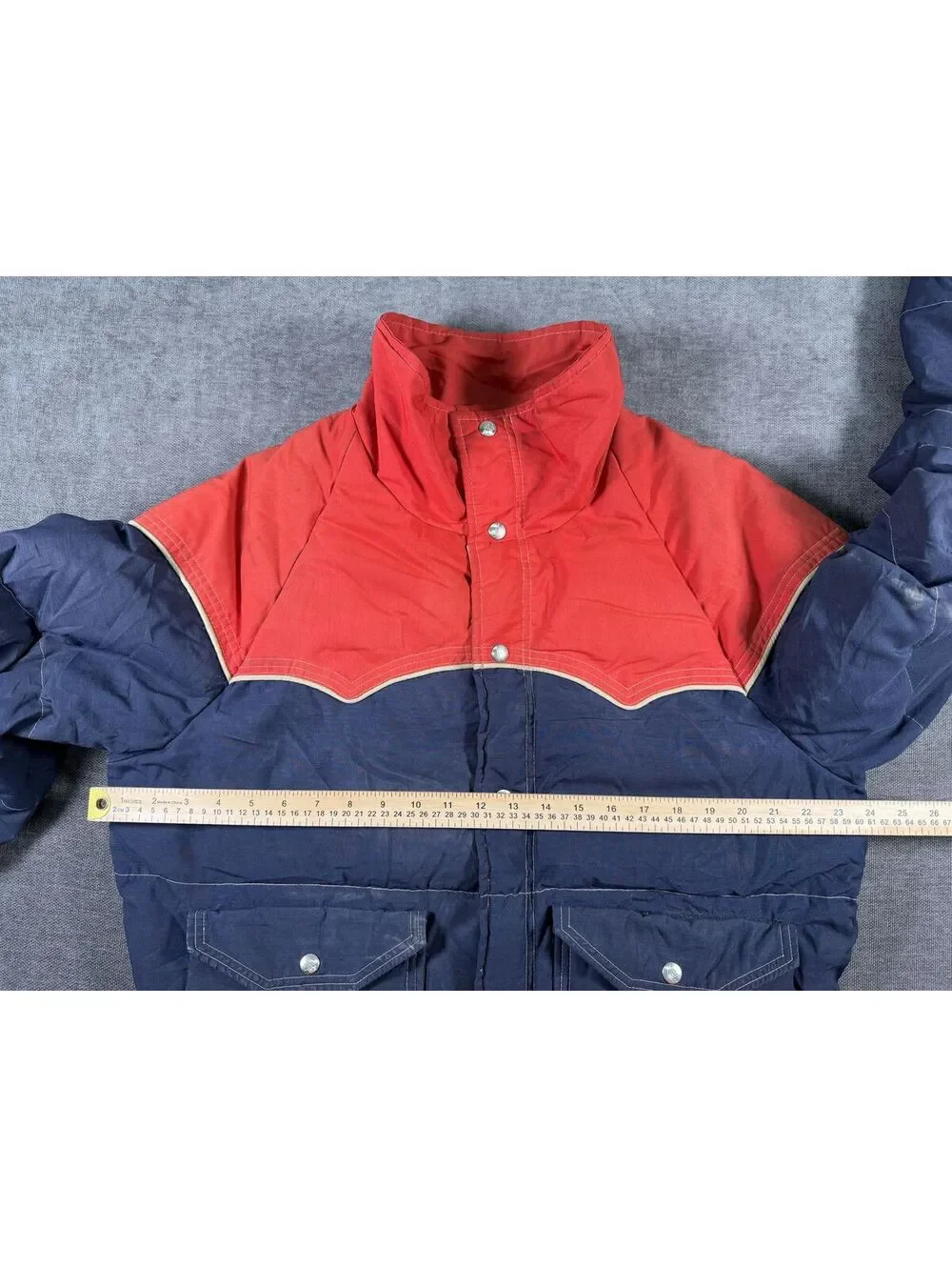 Vintage Adventure Gear 1970s Western Yoke Down Puffer Jacket